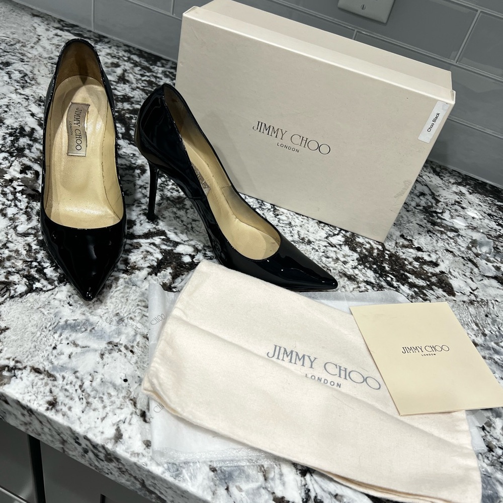 Jimmy Choo Patent Leather Black Heels